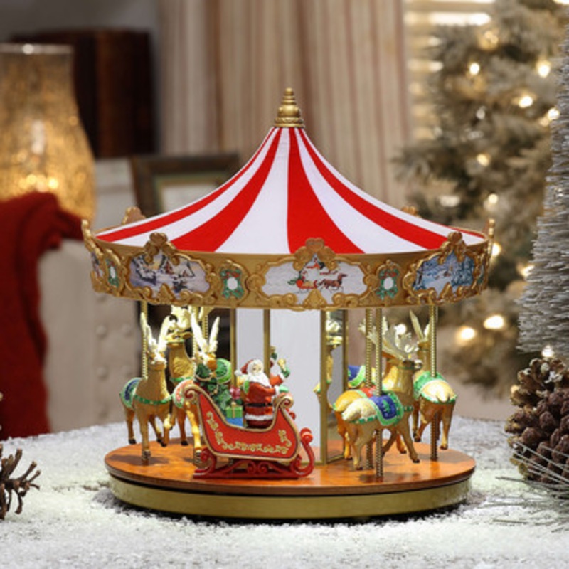 12 Mr. Christmas Animated Very Merry Carousel