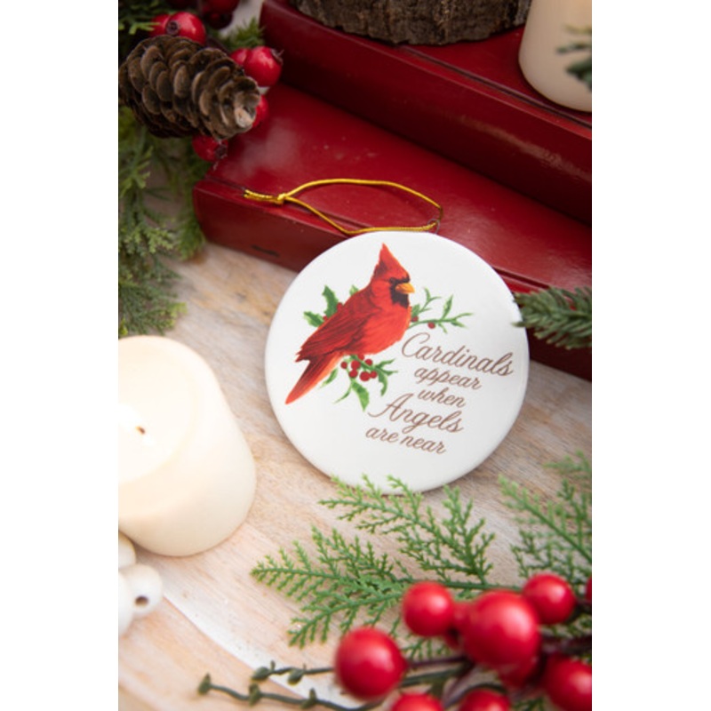 4 Cardinal Joy Flat Ornament