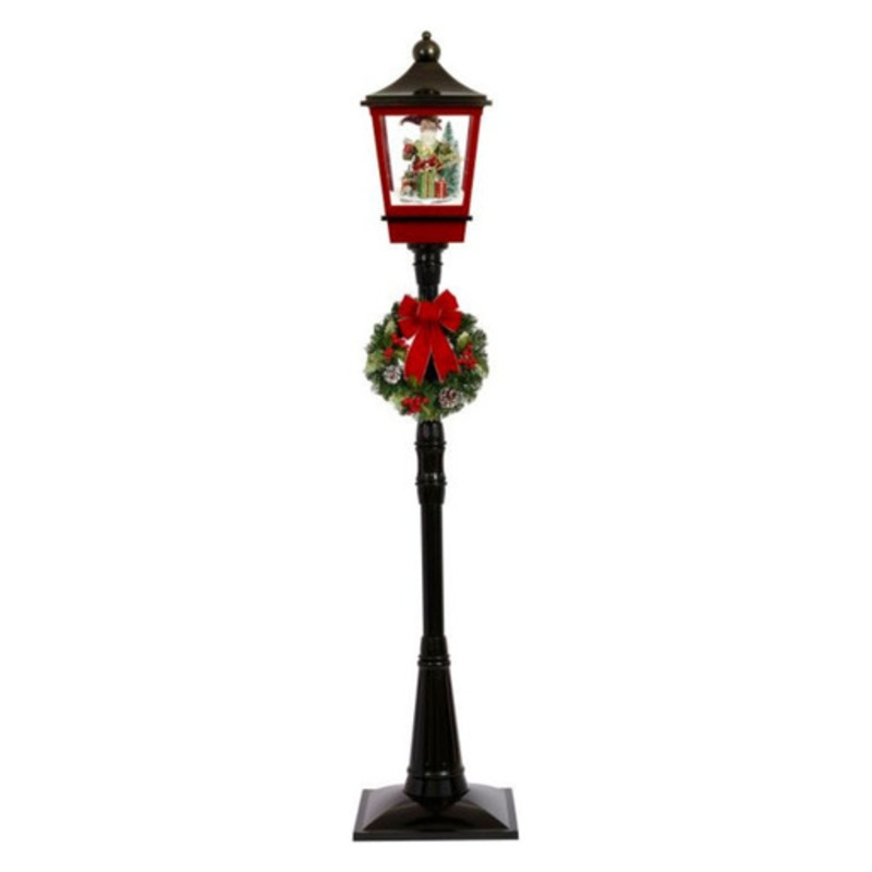 72 Snowing Lamp Post with Elf and Gift Boxes – Mark Roberts