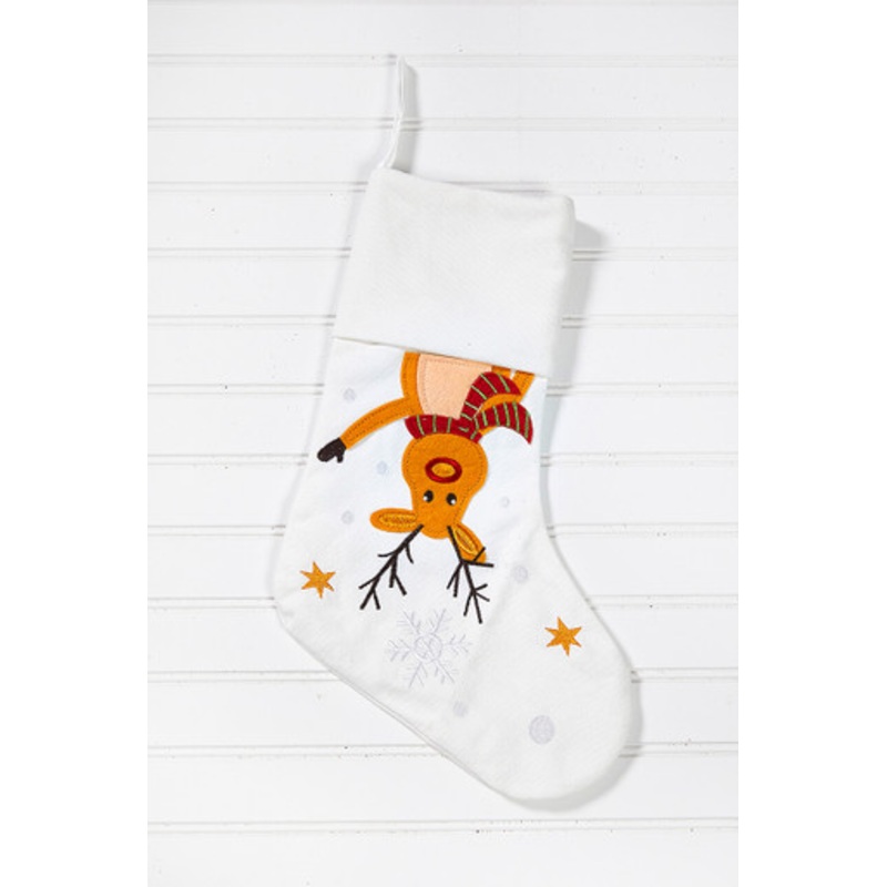 White Stocking with Rudolph