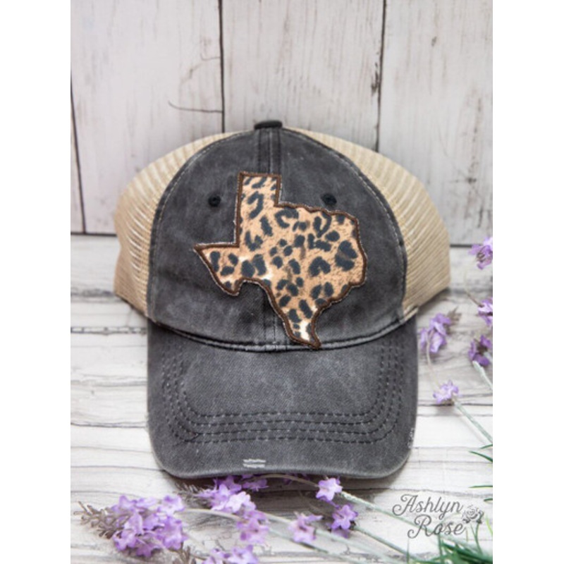 Texas Leopard Print Trucker Hat