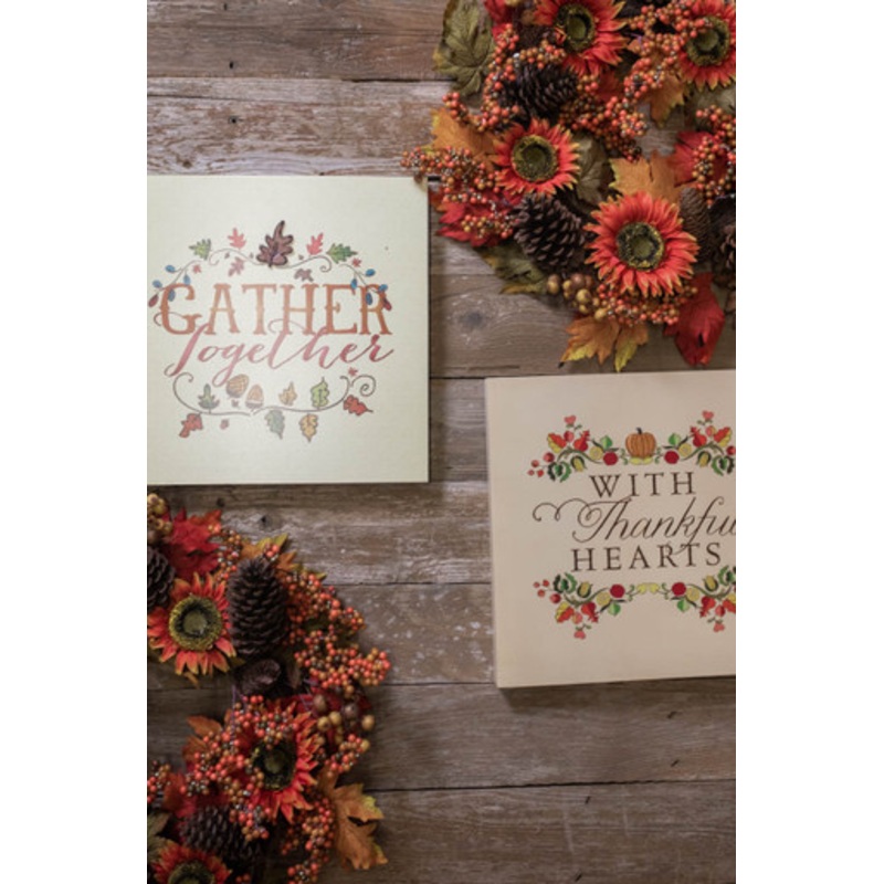 15.75 Fall Wall Art with Resin Icons