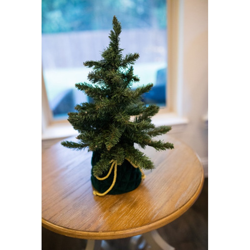 18 Christmas Tree In Green Decorative Bag
