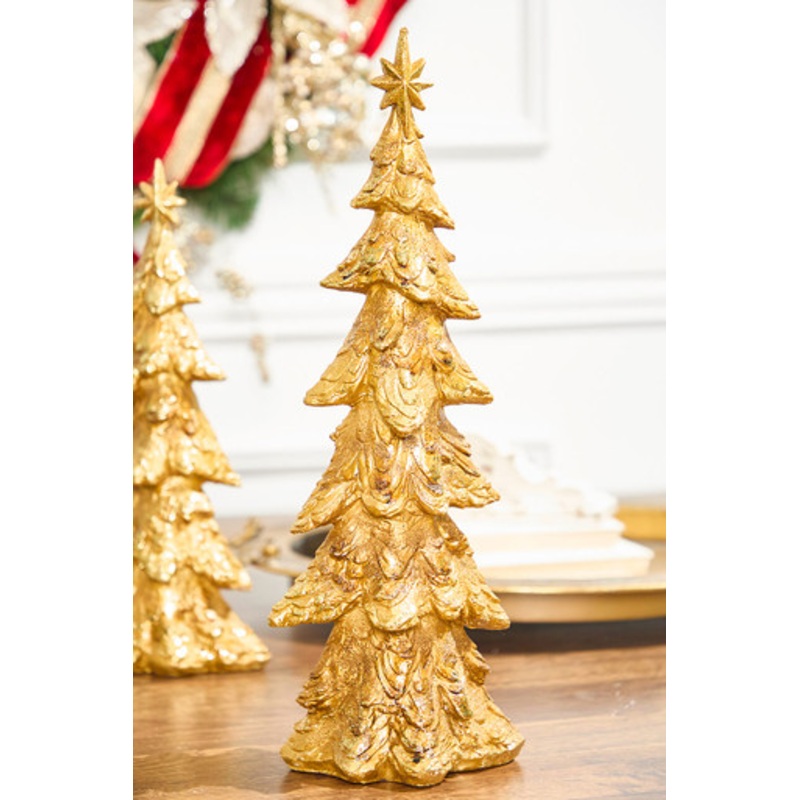 18 Gold Resin Gilded Tree