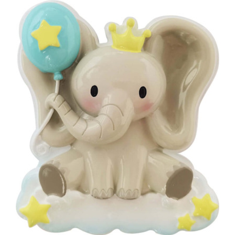 Baby Boy Elephant Customizable Ornament