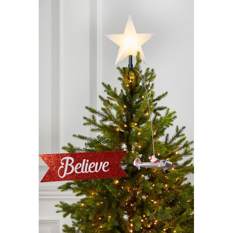 Santa’s Biplane Tree Topper