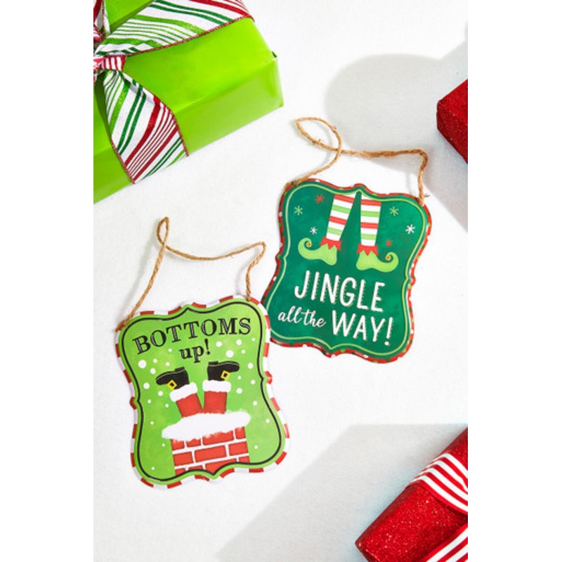 7 x 6 Assorted Christmas Embossed Wall Sign