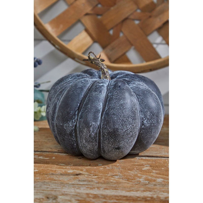 8 Black Weathered Pumpkin
