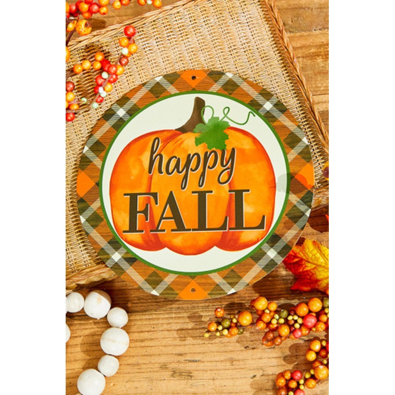 8 Metal Happy Fall/Pumpkin