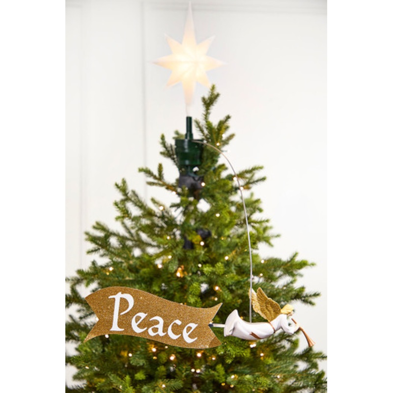 Animated Tree Topper, Angel Circles The Tree