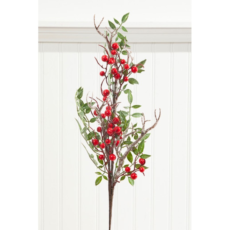 29 Glitter Berry Smilax & Twig Spray
