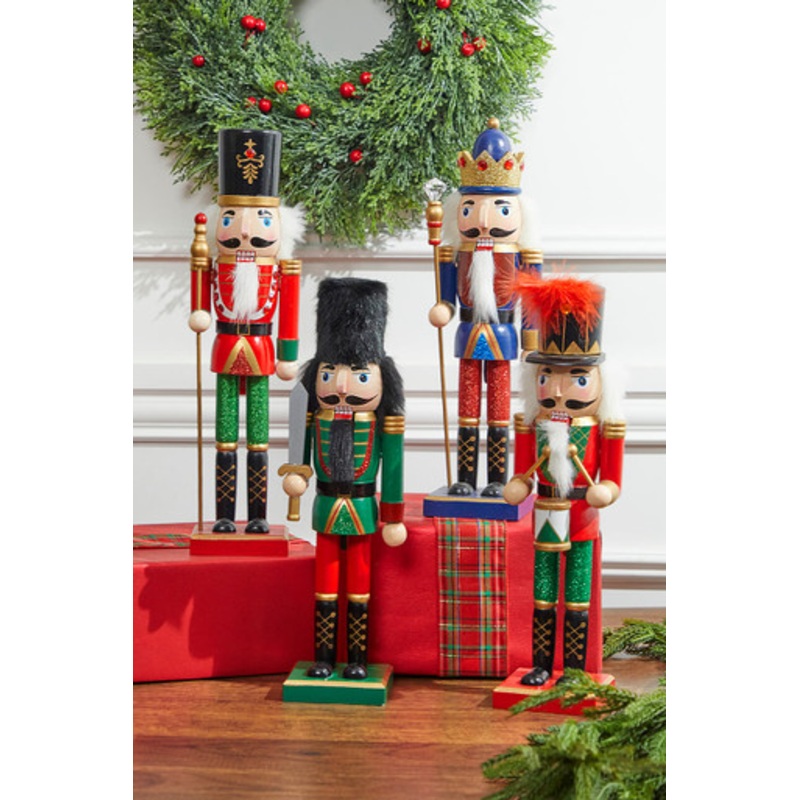 14 Multi-Colored Glitter Nutcracker