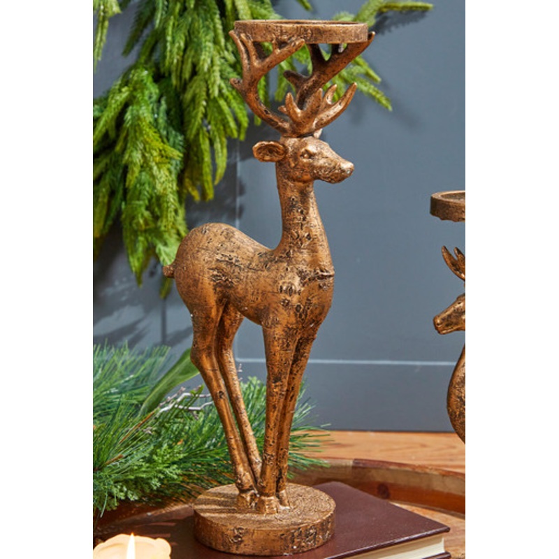 16 Resin Deer Candle Holder