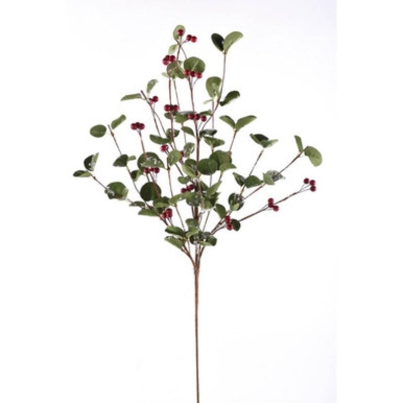 27 Snow Foliage Berry Spray