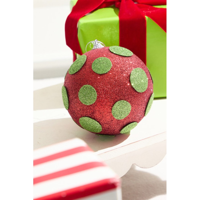 5 Polka Dot Ball Ornament
