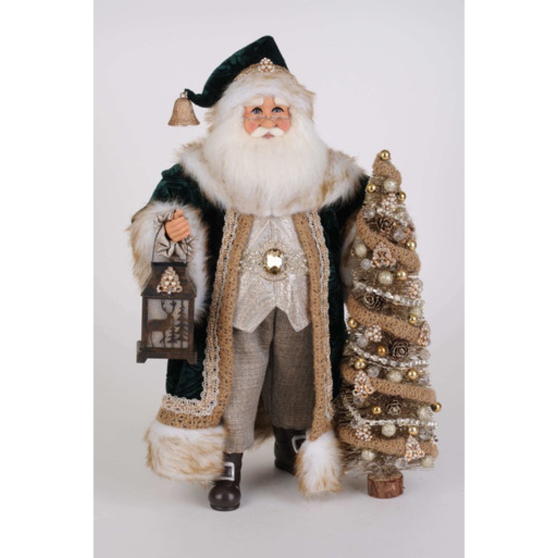 Lighted Emerald Woods Santa