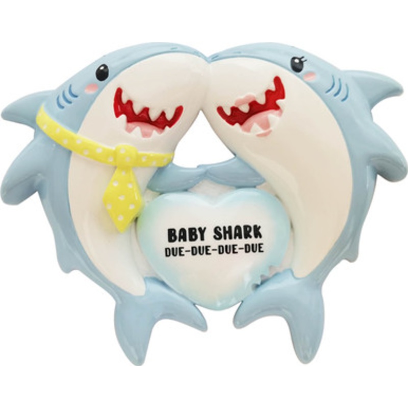 Were Expecting Shark Family Personalizable Ornament