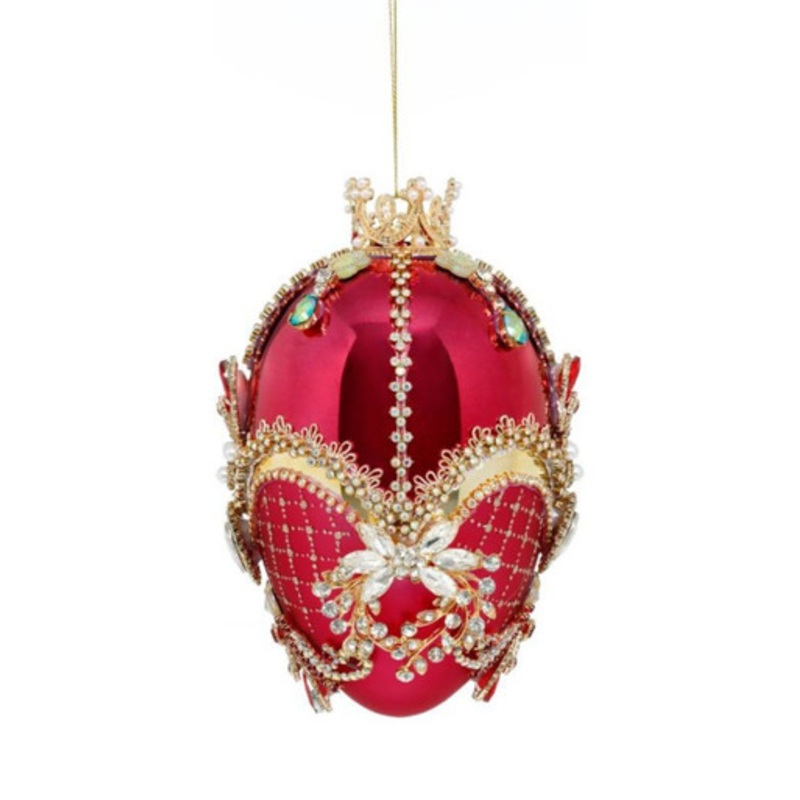 7 Faberge Jewel Egg Ornament, Red Raspberry – Mark Roberts