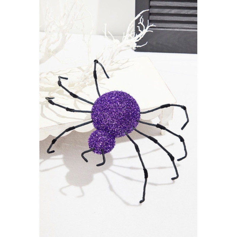 16 Purple Frizzy Spider