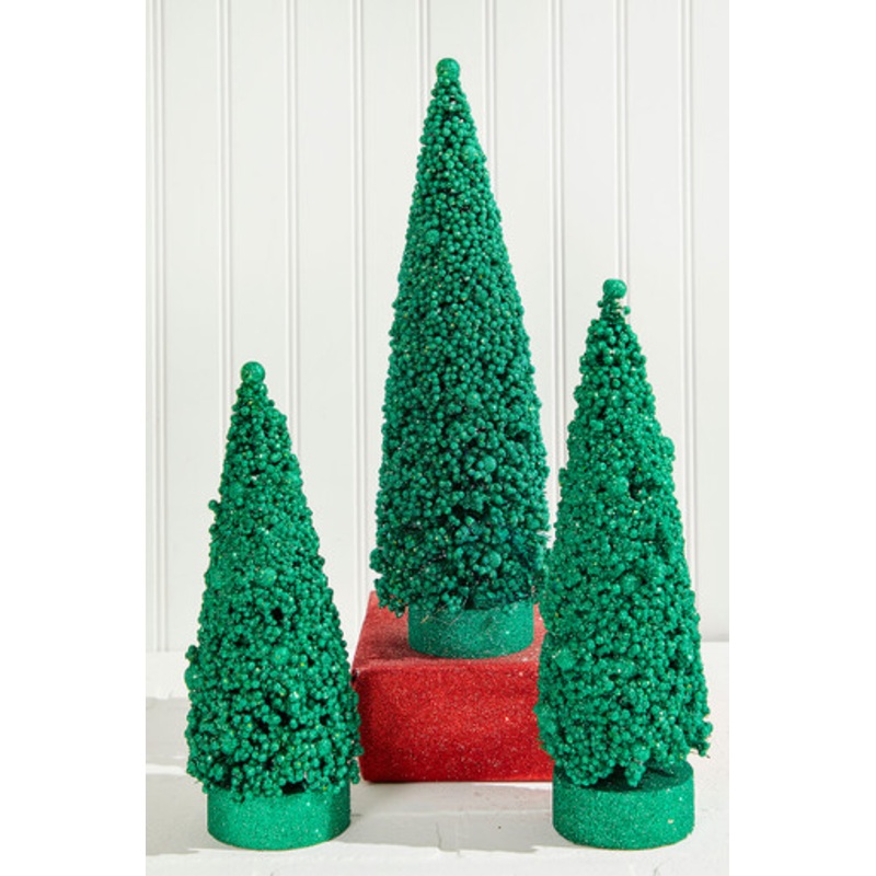 Bottle Brush Trees – Set of 3 – Green