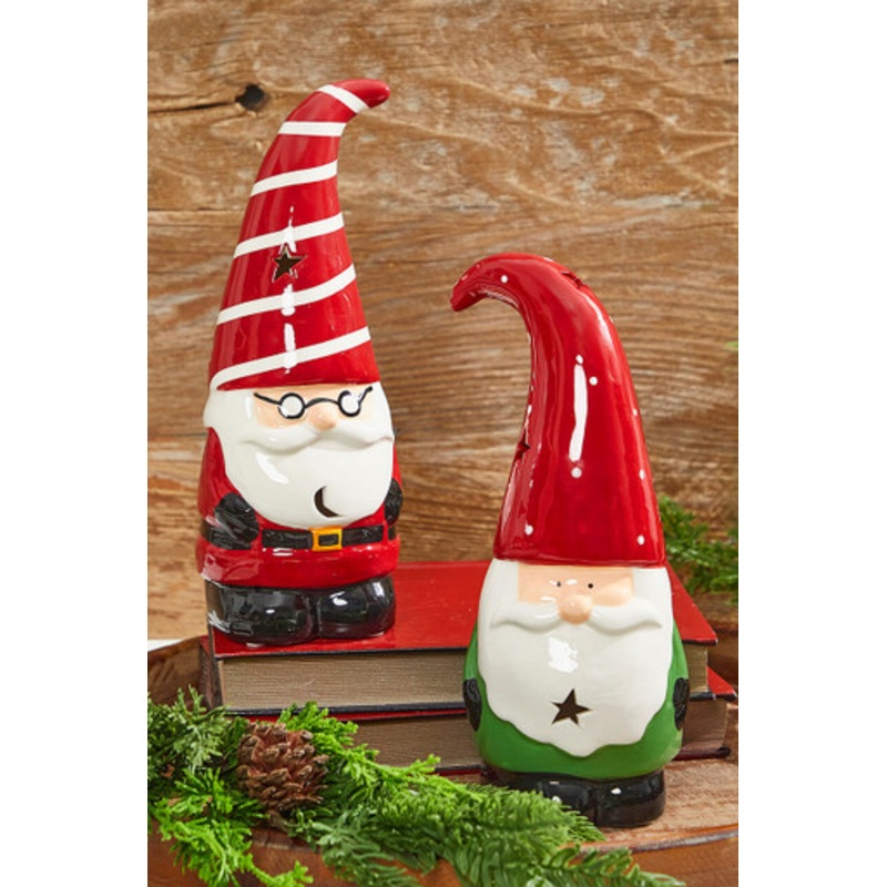 11.5 Dolomite Light Up Santa Gnome Figure