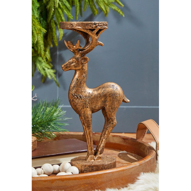 12 Resin Deer Candle Holder
