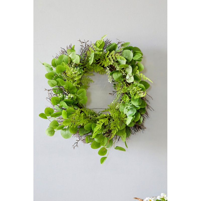 22 Eucalyptus Fern Wreath