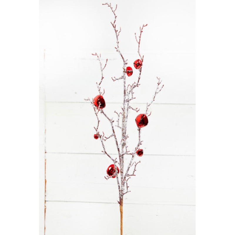 33 Red Natural Bell Twig Spray