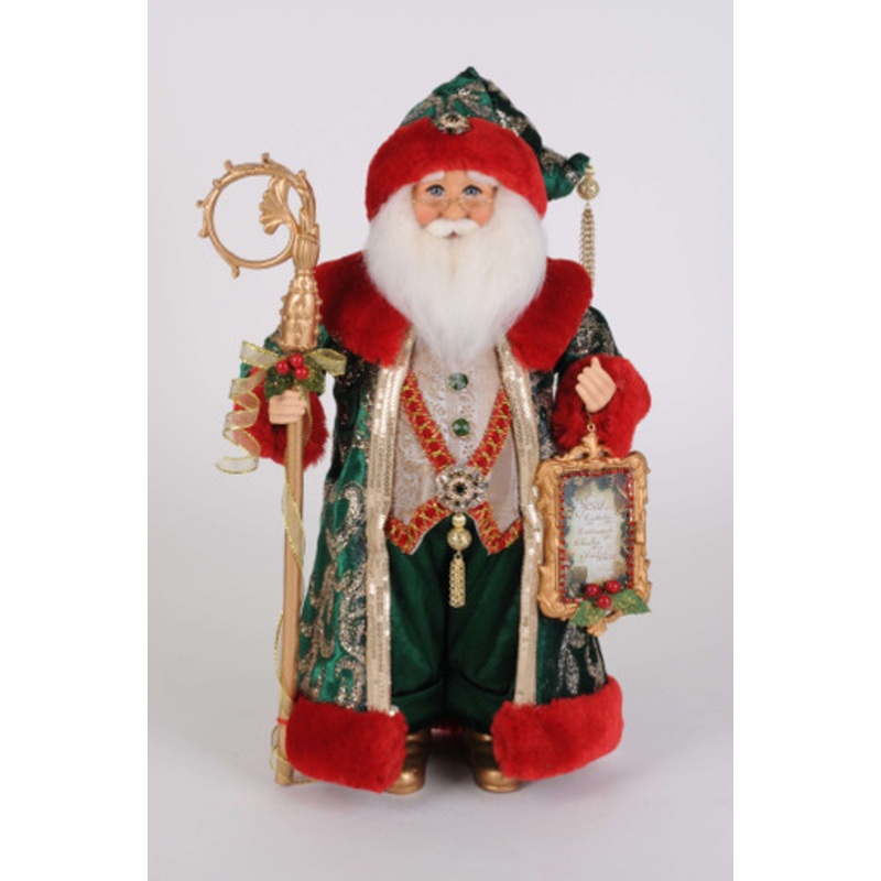 Karen Didion Evergreen and Crimson Santa