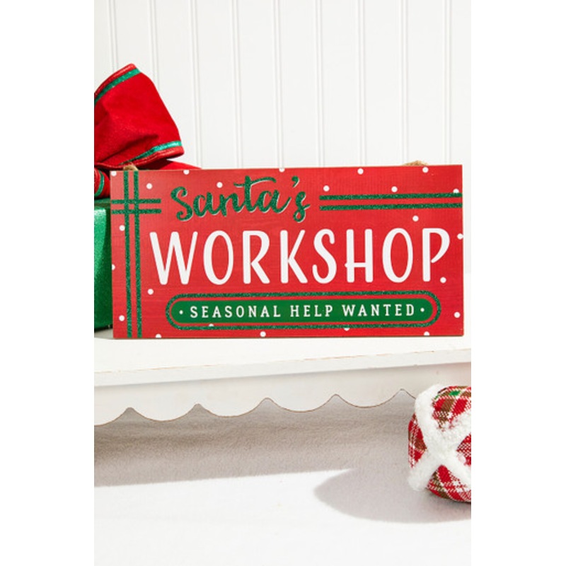 12.5L x 6H Santa’s Workshop Sign
