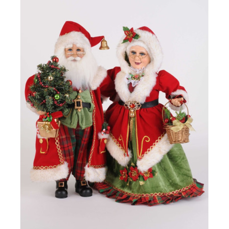 Karen Didion Lighted Strolling Mr. and Mrs. Claus