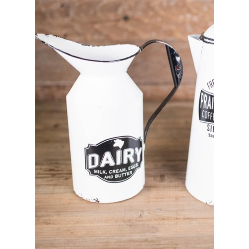 10 Vintage Metal Milk Pitcher