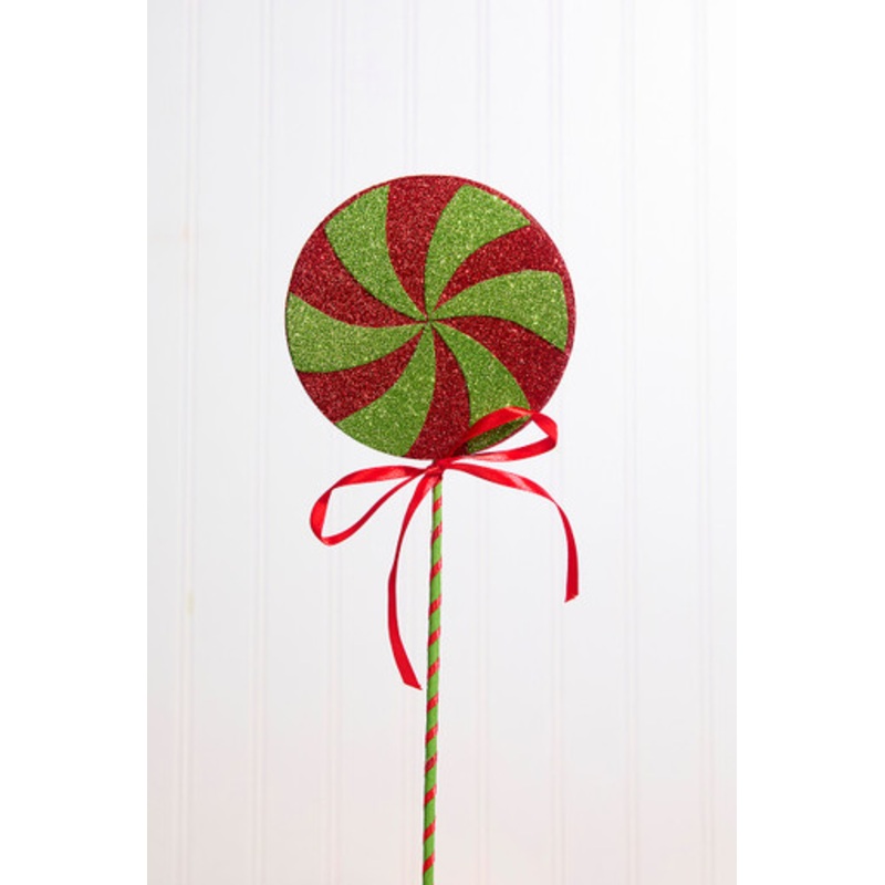 17 Red/Green Lollipop Pick