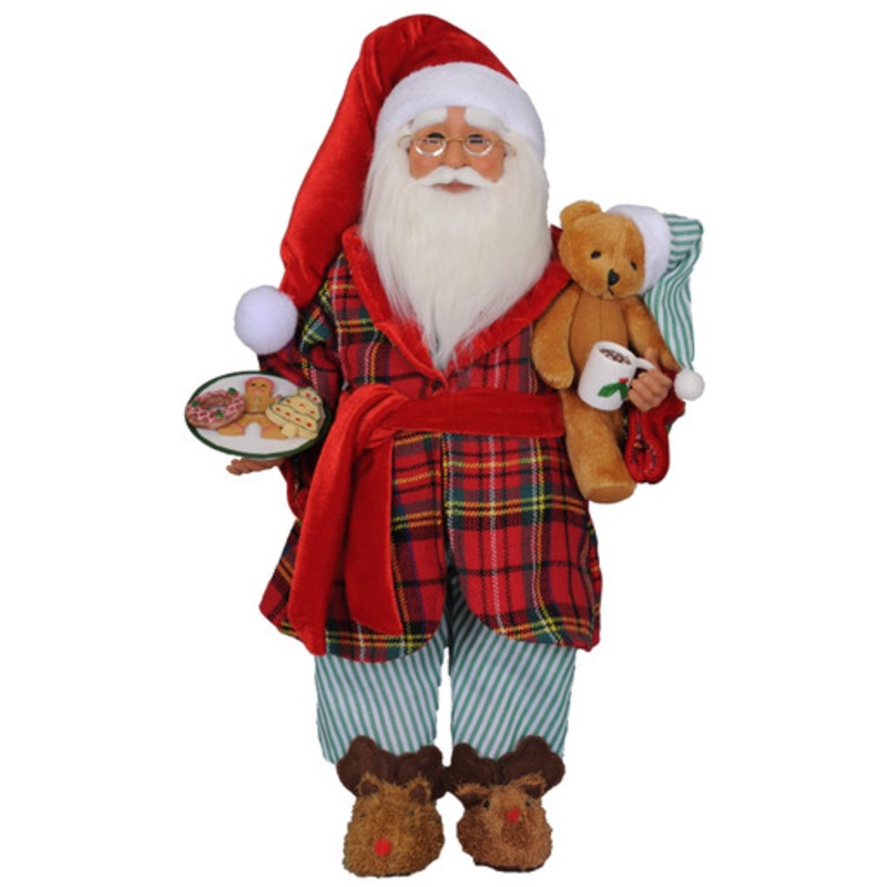 17 Karen Didion Milk & Cookies Santa