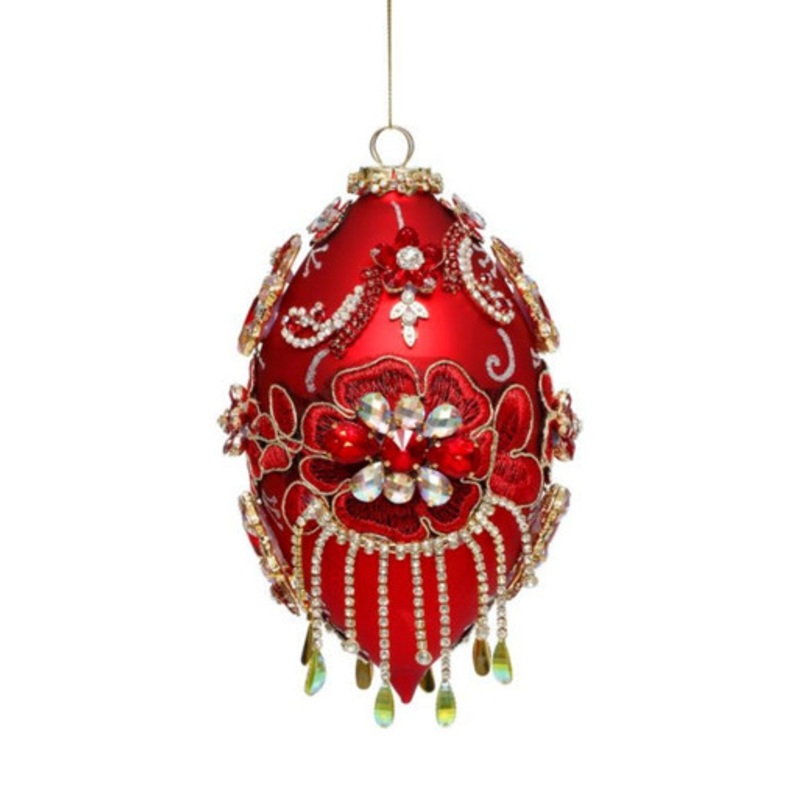 8 King’s Jewel Finial Ornament, Red – Mark Roberts