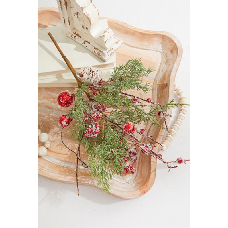19 Winters Snowberry Spray